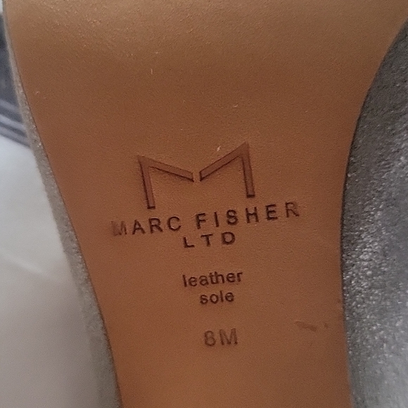 Marc Fisher Ltd suede Mules with 4inch thick heel - Picture 8 of 8
